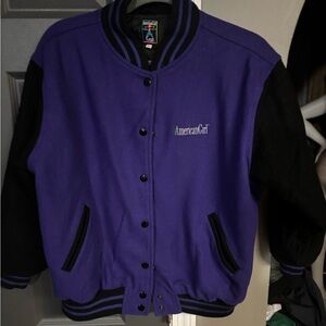 American Girl Black Jacket with Colorful Patch